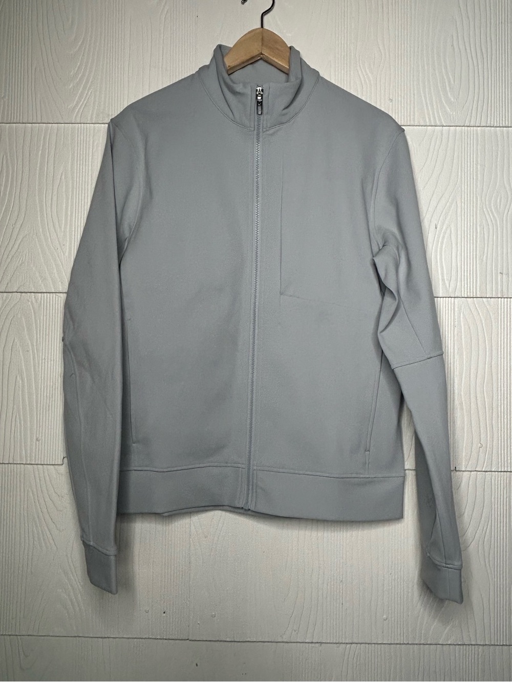 lululemon athletica Light Gray Full‑Zip Shirt Jacket